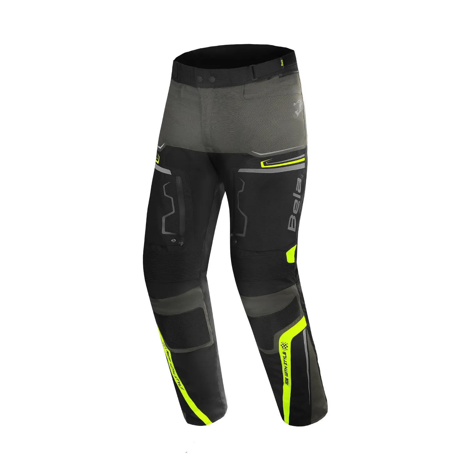 BELA WATSON CALCAS DE MOTO PRETO VERDE – 1 – Maximomoto PT
