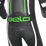 BELA X RACE 1 PC Moto Fatos Branco Preto Verde - Imagem inferior do terno