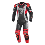 BELA X RACE 2 PC Moto Couro Fatos Preto Branco Vermelho