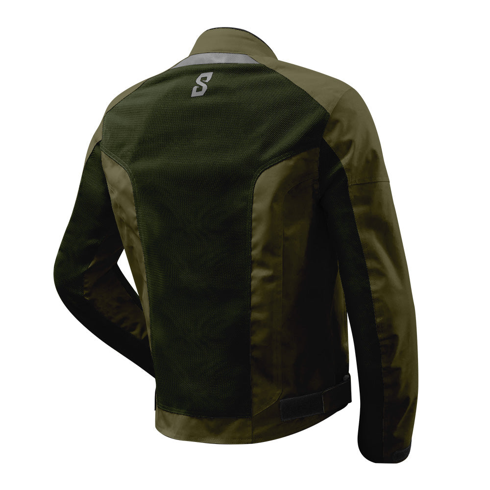 EIGHT AERO-FLOW Moto Textil Homem Casacos Khaki – 2 – Maximomoto PT