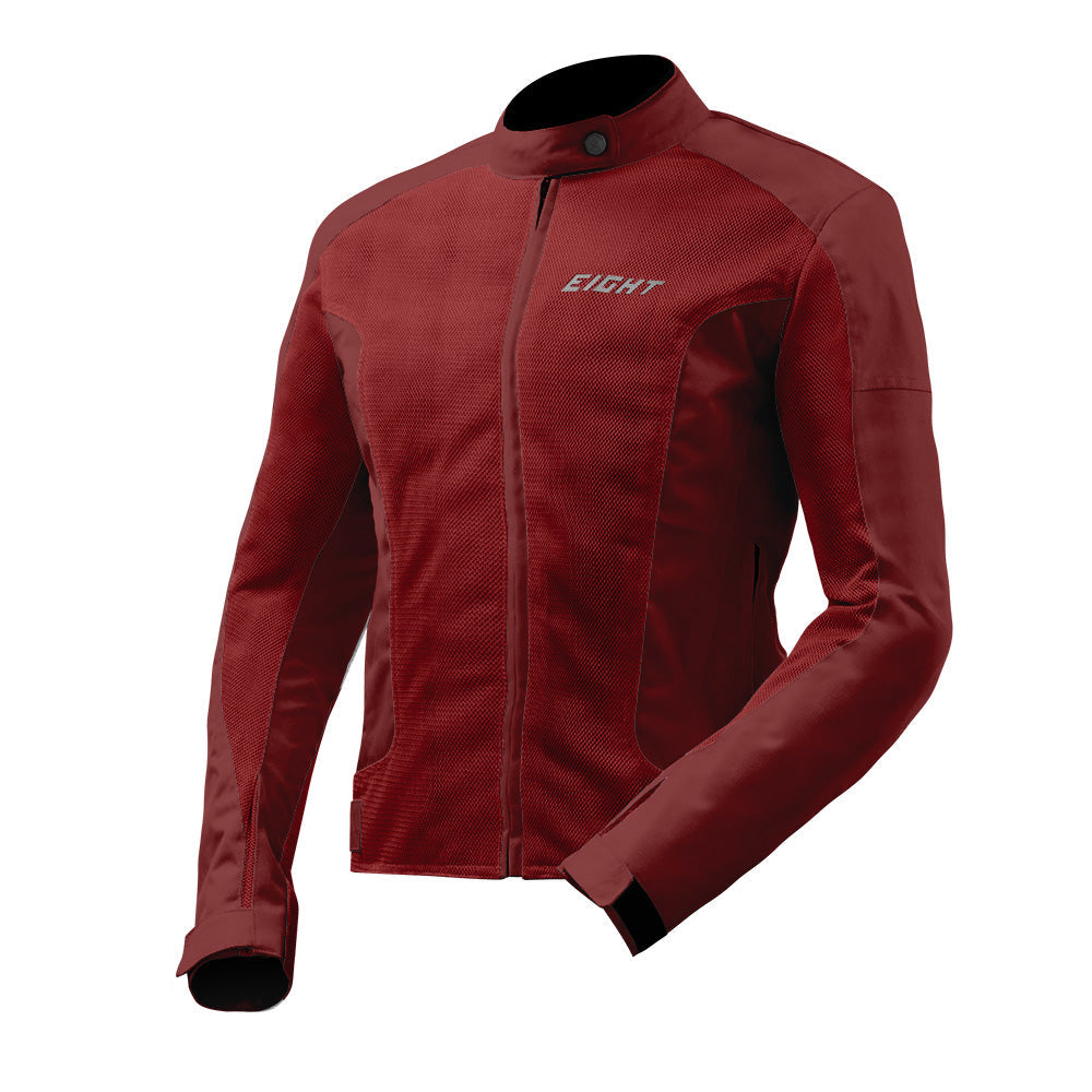 EIGHT AERO-FLOW Moto Textil Senhora Casacos Granate – 1 – Maximomoto PT