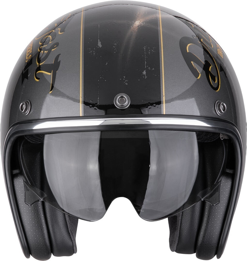 SCORPION BELFAST EVO DRIVE FAST ABIERTO CASCO Plata-Negro-Oro – 2 – Maximomoto PT