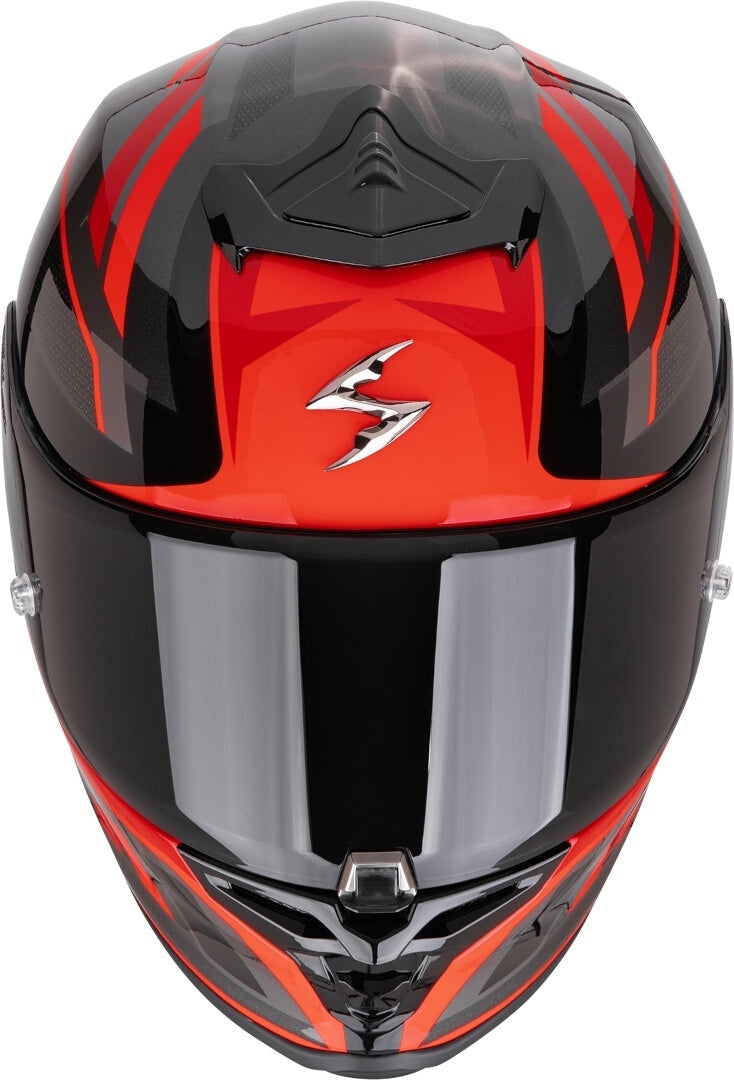SCORPION EXO-R1 EVO AIR VITAL INTEGRAL CASCO Negro-Plata-Rojo – 2 – Maximomoto PT