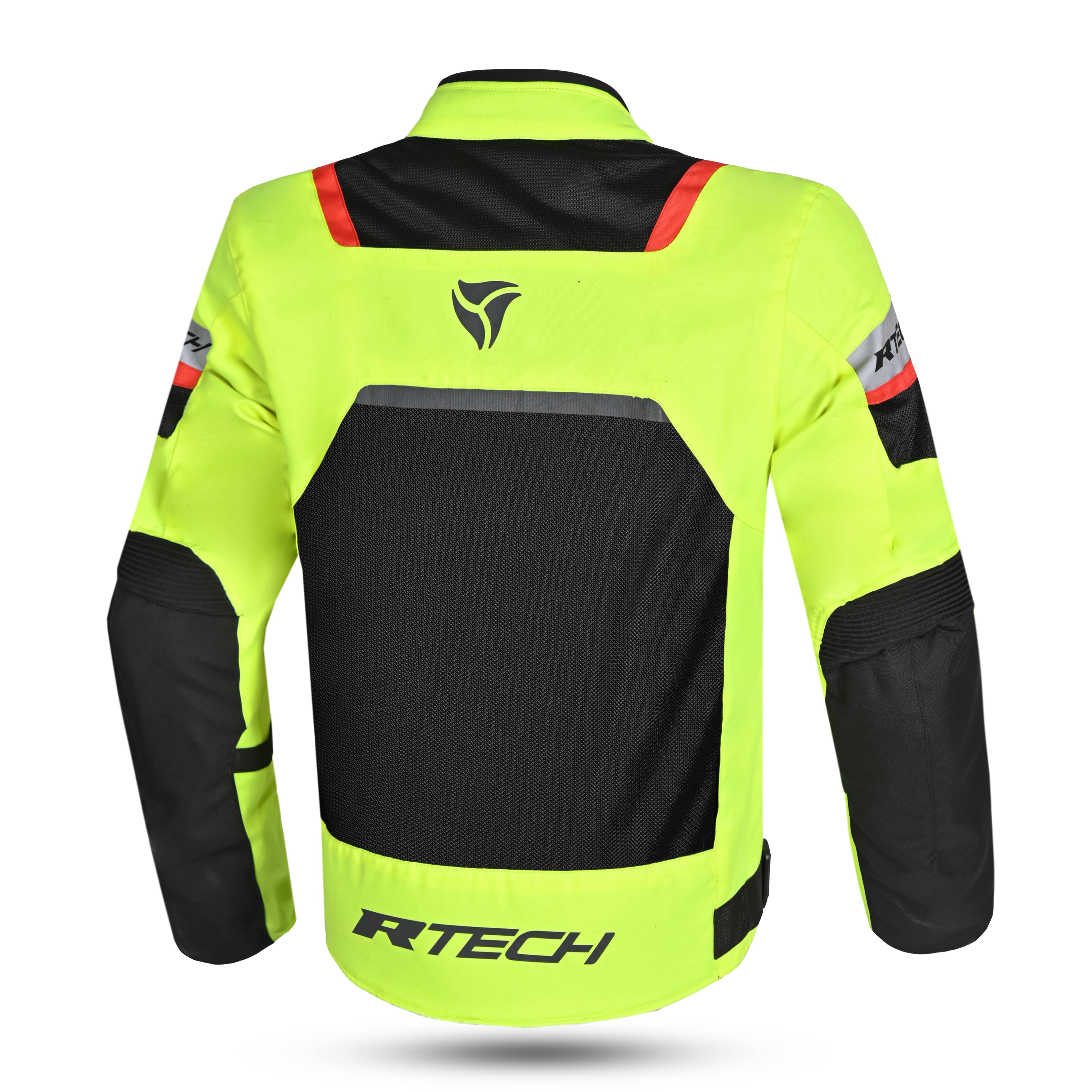 R-TECH SPIRAL MESH Moto Casacos Amarelo Preto Vermelho Fluorescente