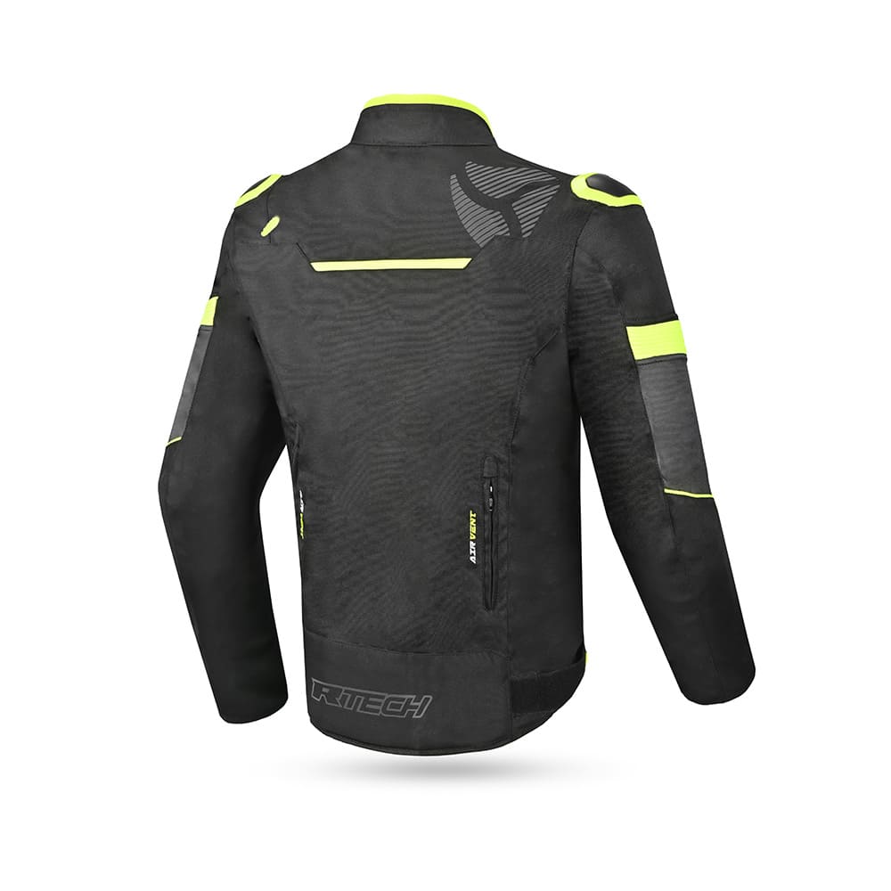 R-TECH KNIGHT RIDER Moto Curta Têxtil Casacos Preto Antracite Amarelo