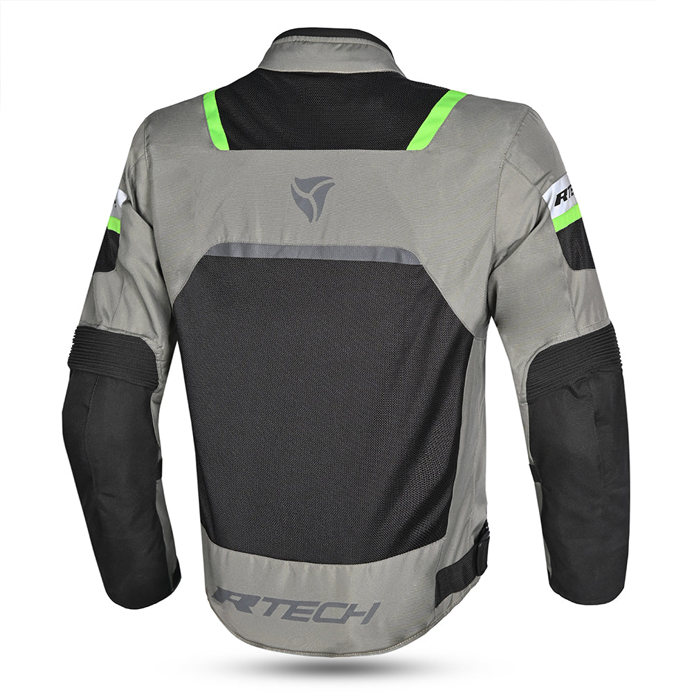 R-TECH SPIRAL MESH Moto Casacos Gelo Cinza Amarela Fluorescente