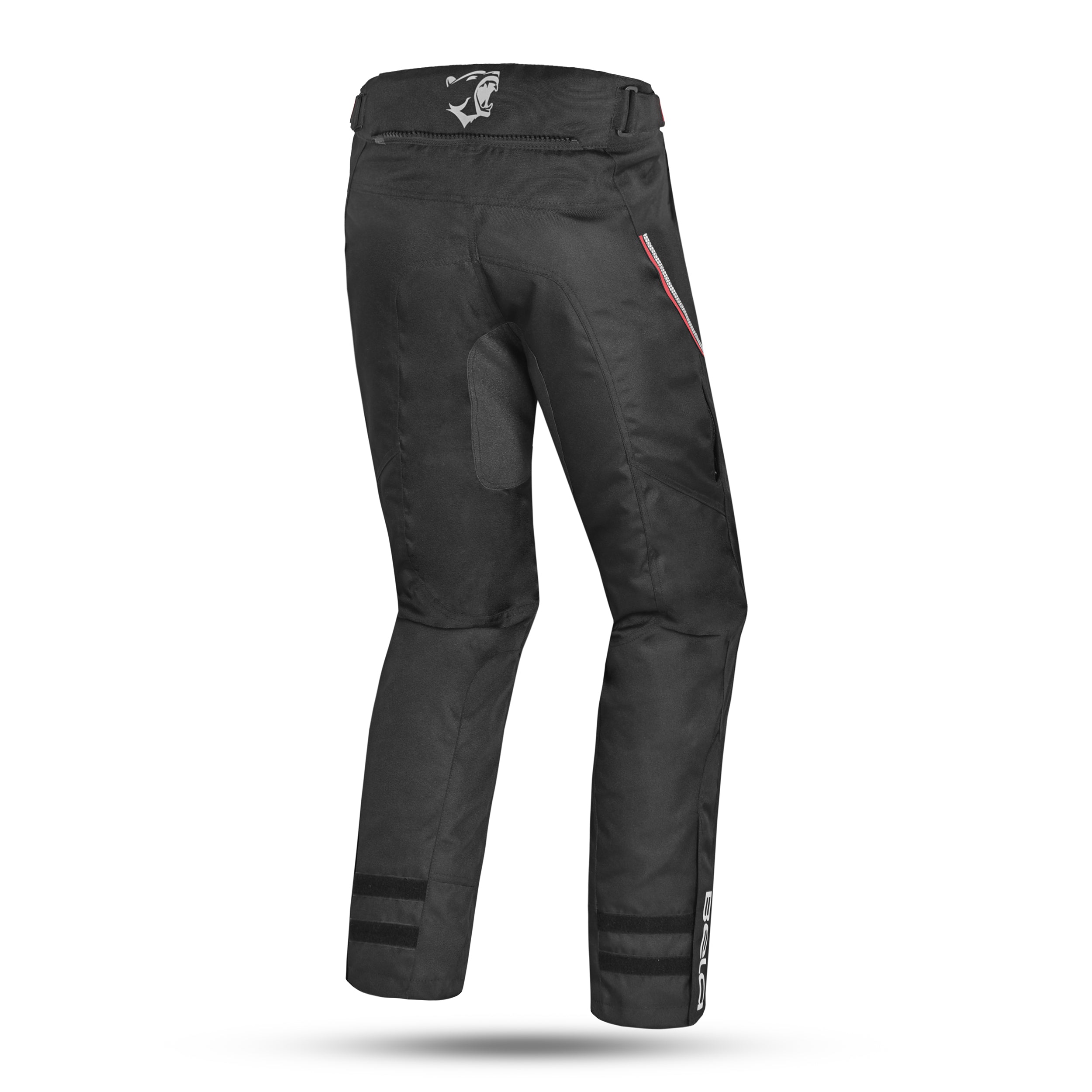 BELA Calm Digger Textil Moto Calcas Preto Vermelho 34L