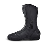 BELA STRIP Motorcycle Leather Boots Black Gray