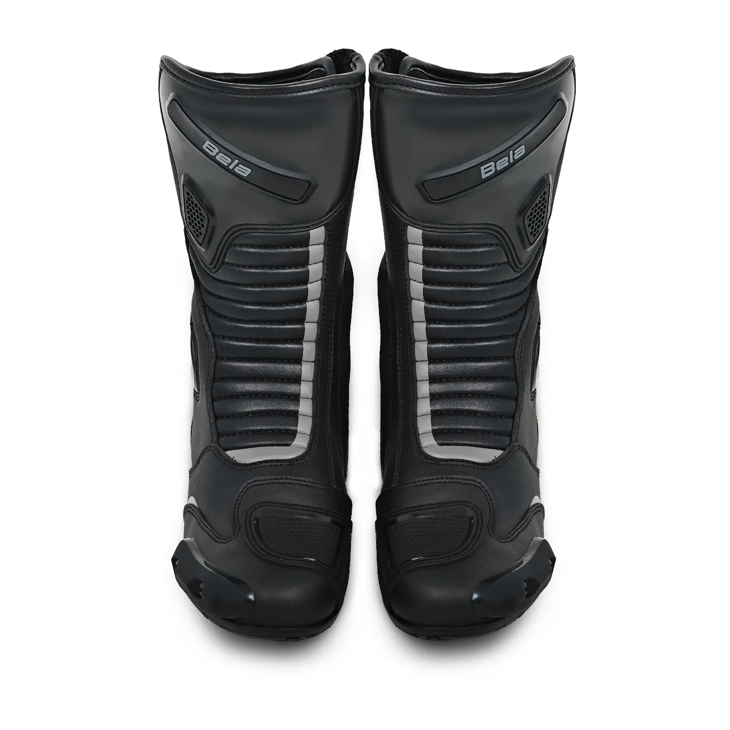 BELA STRIP Motorcycle Leather Boots Black Gray – 4 – Maximomoto PT