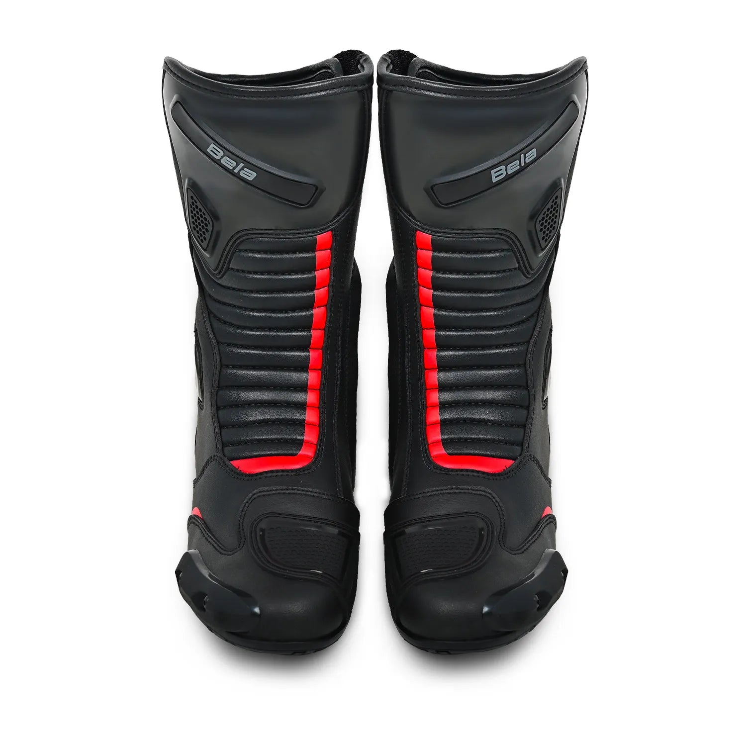 BELA STRIP Botas De Moto Couro Preto Vermelho – 4 – Maximomoto PT