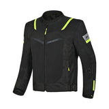 R-TECH SPIRAL MESH Motorcycle Jackets Summer Black Yellow Fluorescent