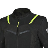 R-TECH SPIRAL MESH Motorcycle Jackets Summer Black Yellow Fluorescent