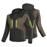 BELA FIRE FLY Motorcycle Hood Black Olive Green Fluorescent Yellow