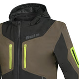 BELA FIRE FLY Motorcycle Hood Black Olive Green Fluorescent Yellow