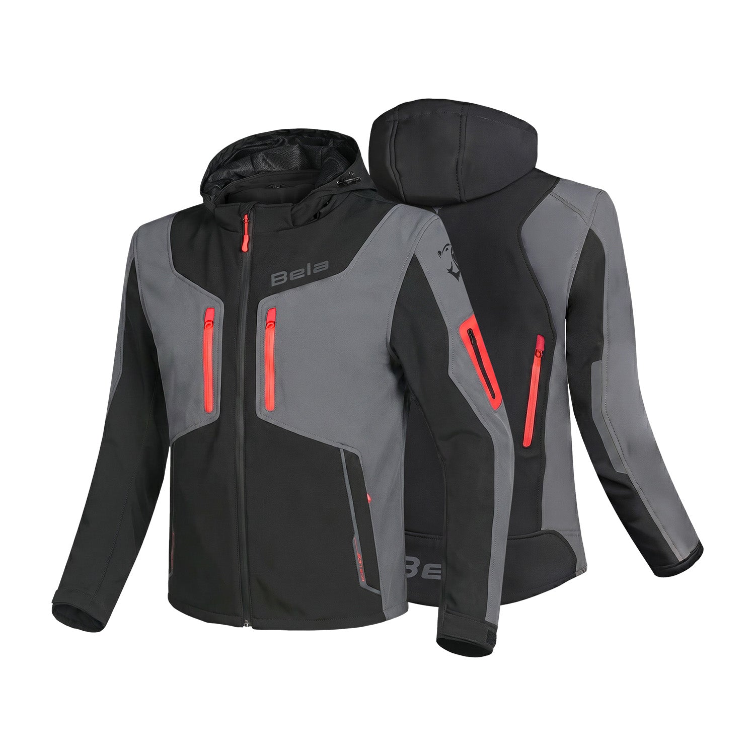 BELA FIRE FLY Moto Textil Homem Capuz Preto Anthira Vermelho – 2 – Maximomoto PT