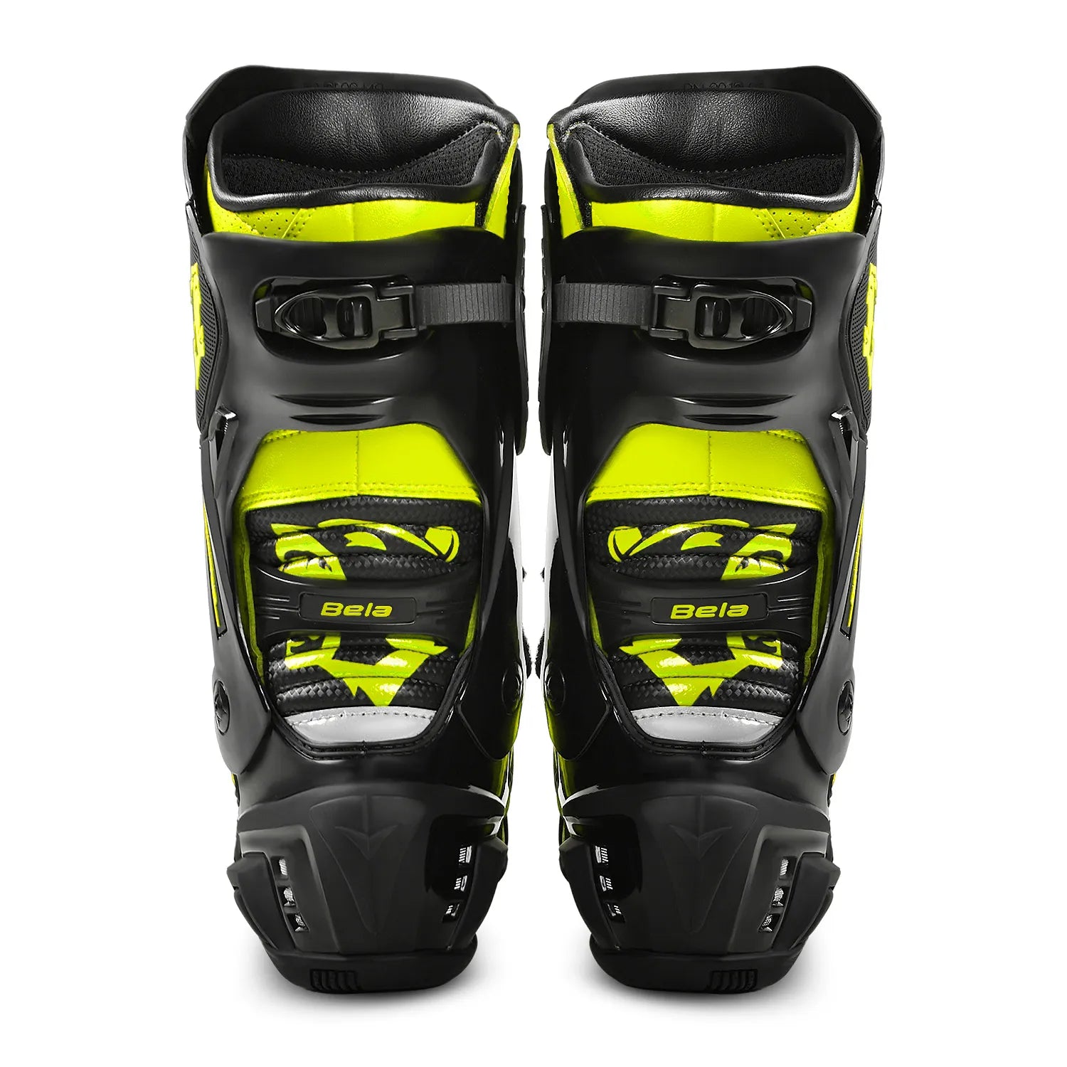 BELA SPEEDO 2.0 Botas De Moto Couro Preto Amarelo Fluor – 5 – Maximomoto PT