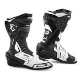 BELA SPEEDO 2.0 Botas De Moto Couro Preto Branco