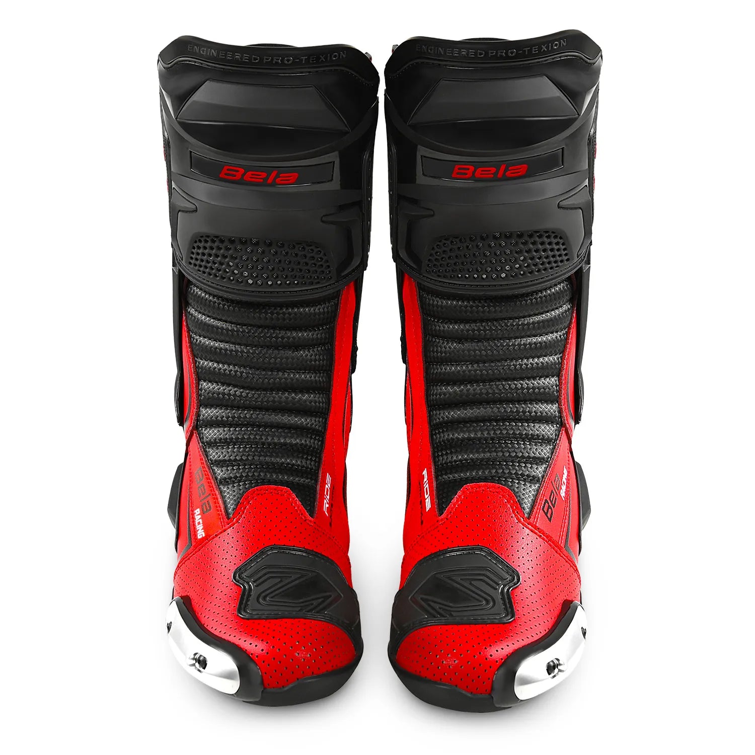 BELA SPEEDO 2.0 BOTAS DE MOTO COURO PRETO VERMELHO – 4 – Maximomoto PT