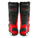 BELA SPEEDO 2.0 BOTAS DE MOTO COURO PRETO VERMELHO