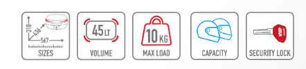 GIVI MK V45 ARENA Maleta De Moto Negra 45 L – 4 – Maximomoto PT