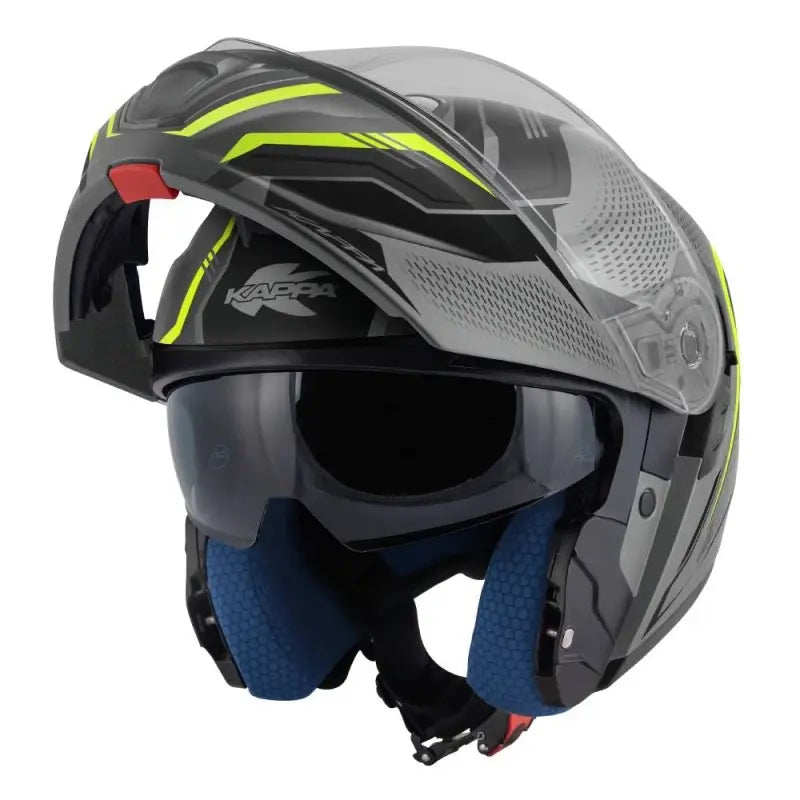 KAPPA CASCO KV50 ESCALADE MODULAR TITANIO MATE AMARILLO – 2 – Maximomoto PT