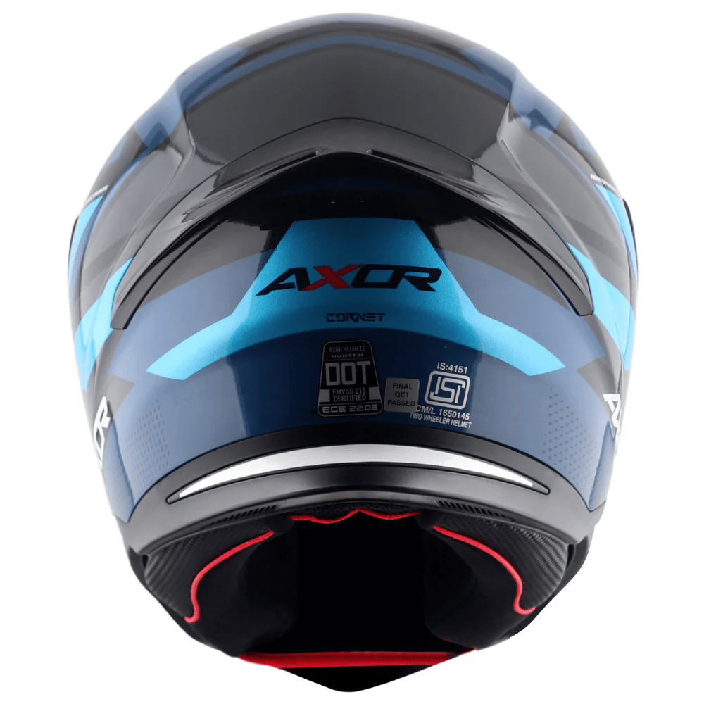 AXOR HUNTER CORNET Moto Integral Capacete Preto Azul – 4 – Maximomoto PT