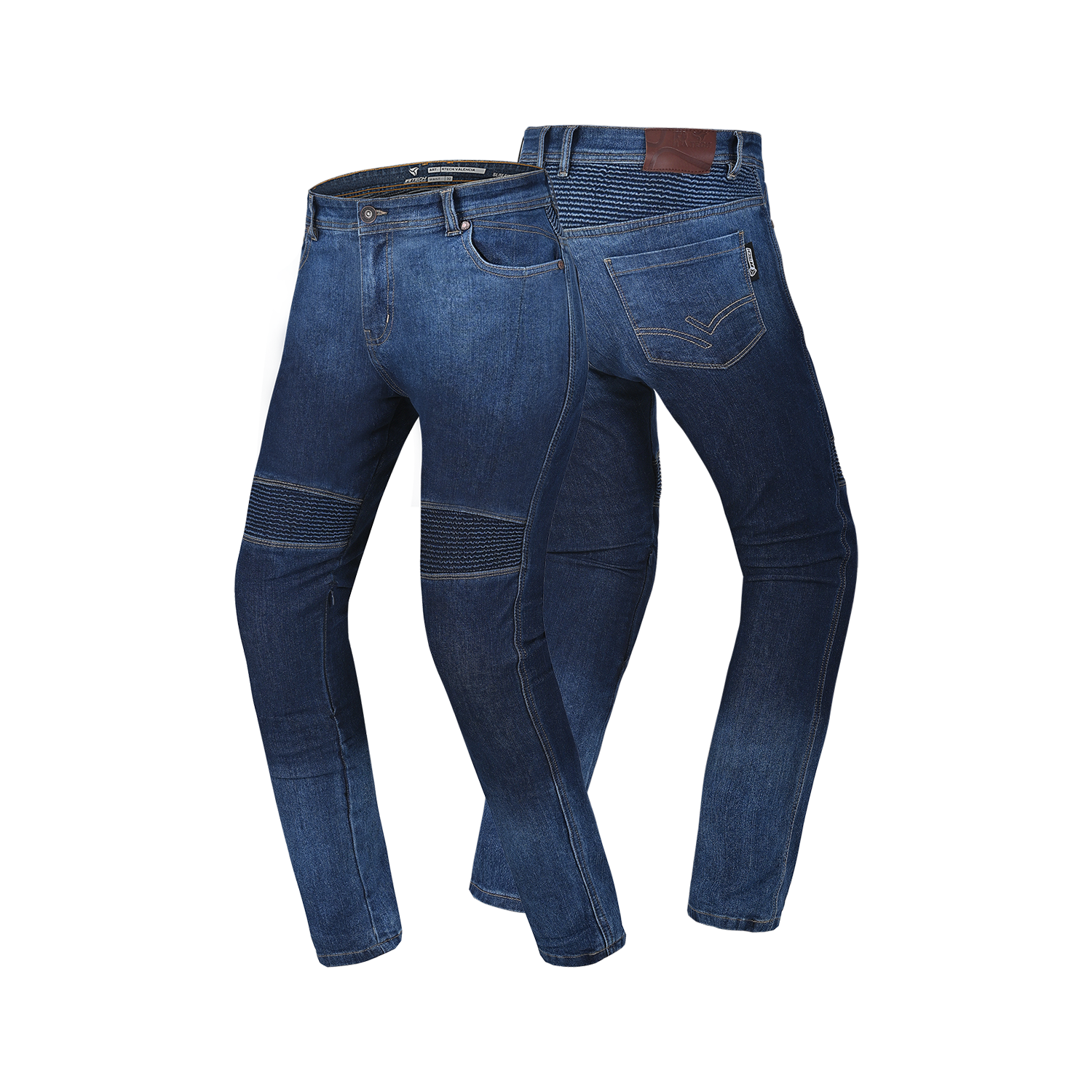 R-TECH VALENCIA PANTALON DE MUJER DENIM JEANS DARK AZUL SPRAY – 3 – Maximomoto PT