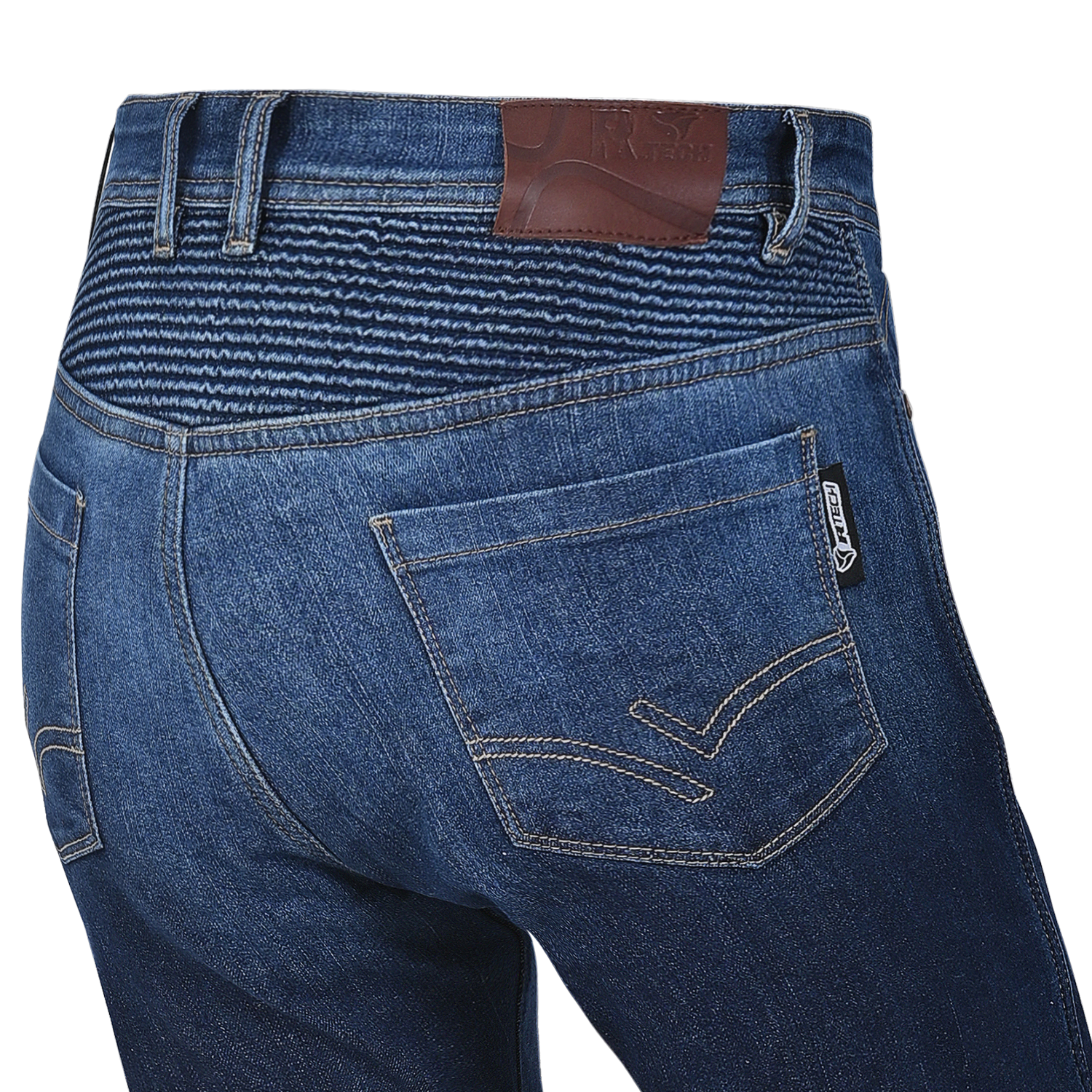 R-TECH VALENCIA PANTALON DE MUJER DENIM JEANS DARK AZUL SPRAY – 6 – Maximomoto PT