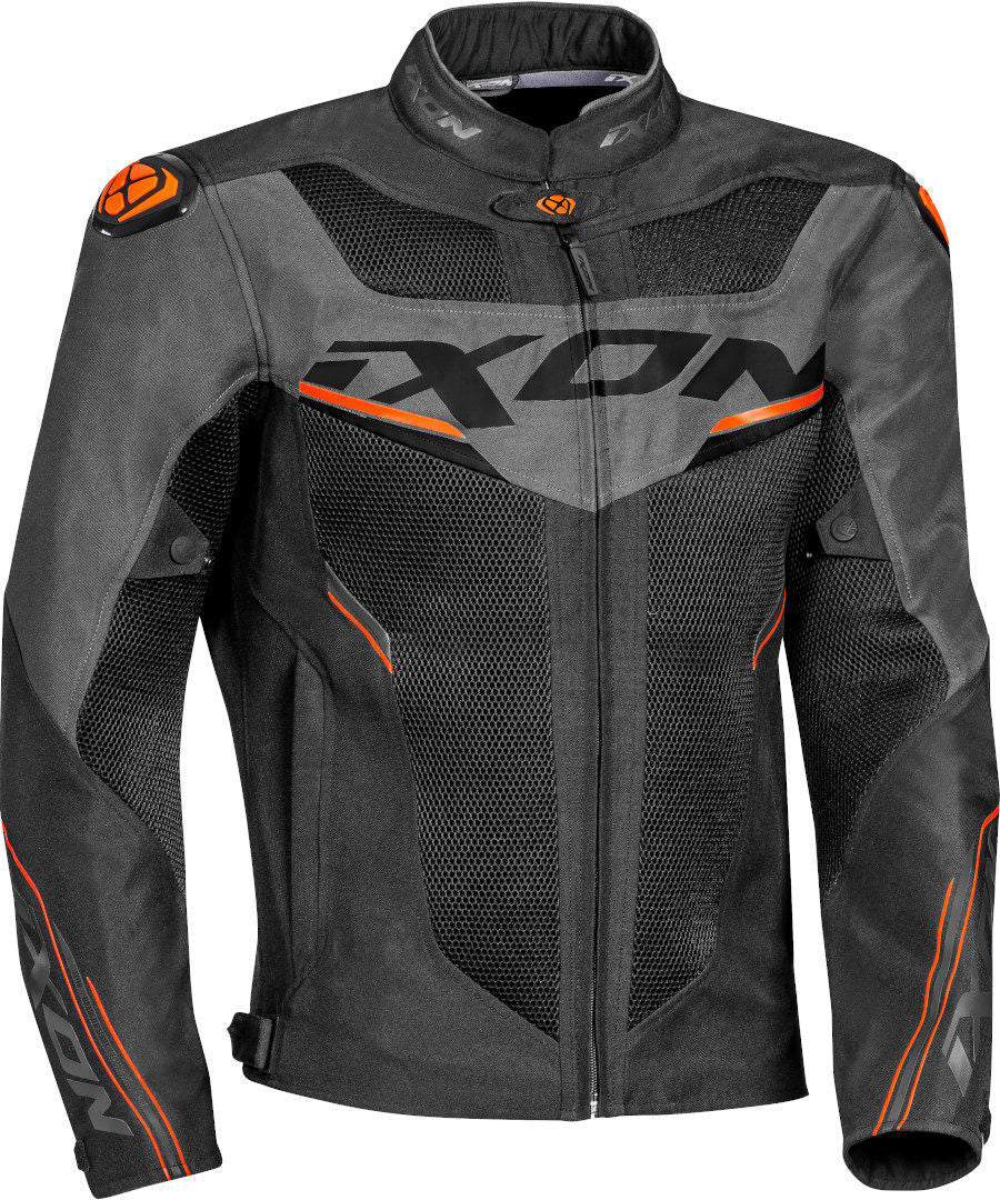 IXON DRACO Hombre Moto Textil Chaqueta Negro Antracita Naranja – 1 – Maximomoto PT