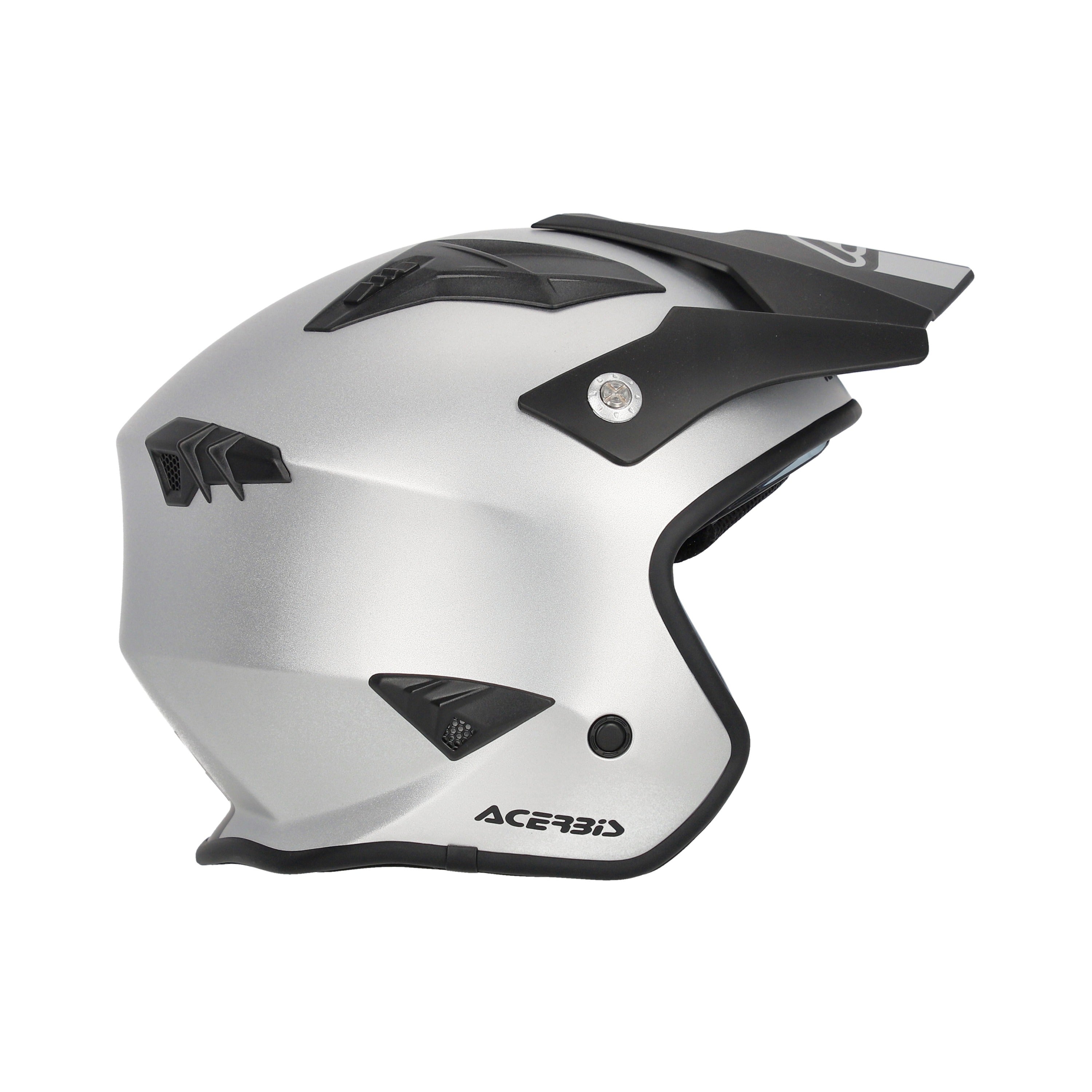 ACERBIS ARIA METALLIC URBANO MOTO CAPACETES JATO PRATA METÁLICA