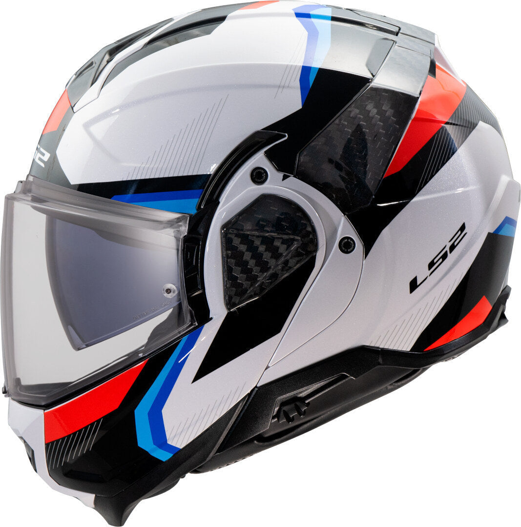 LS2 FF910 CASCO ADVANT II TRIPLE BLANCO AZUL ROJO