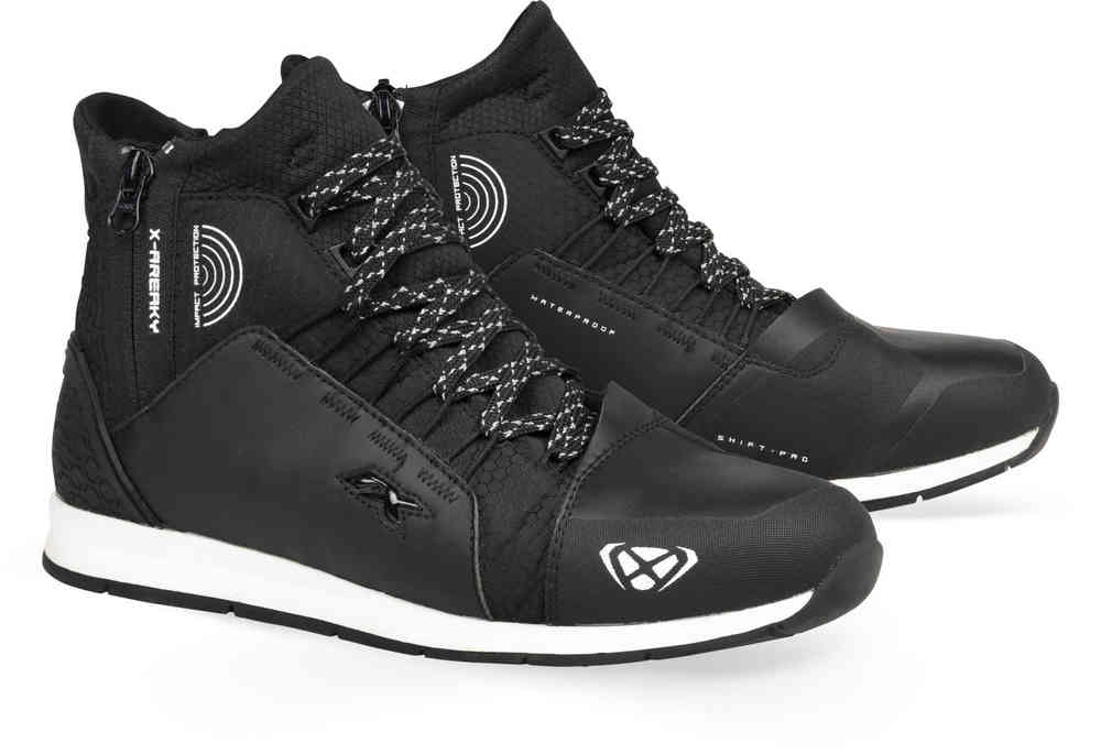 IXON FREAKY WP HOMEM CORRIDA BOTAS BRANCAS PRETAS