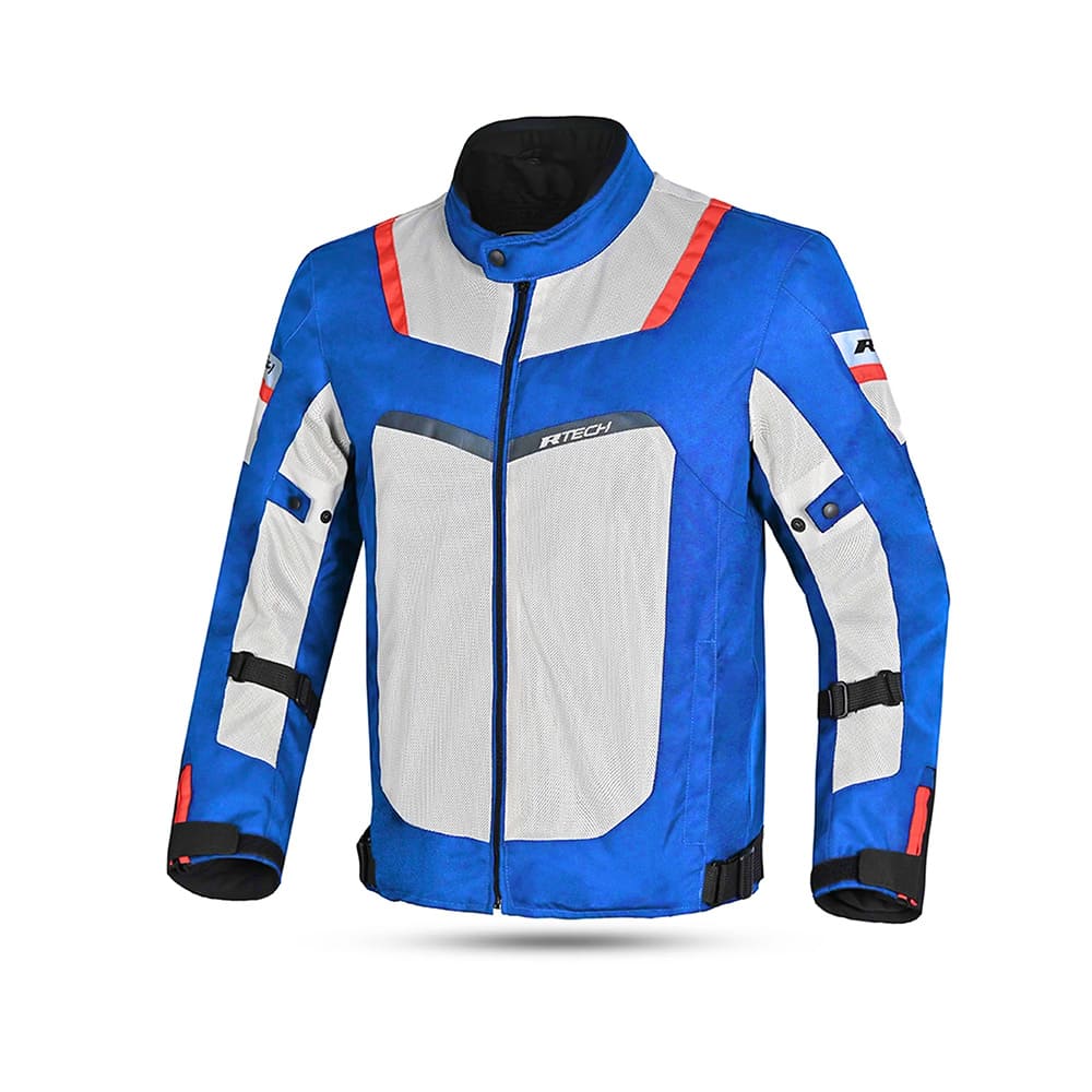 R-TECH SPIRAL MESH Moto Textil Casacos Azul Gelo Vermelho