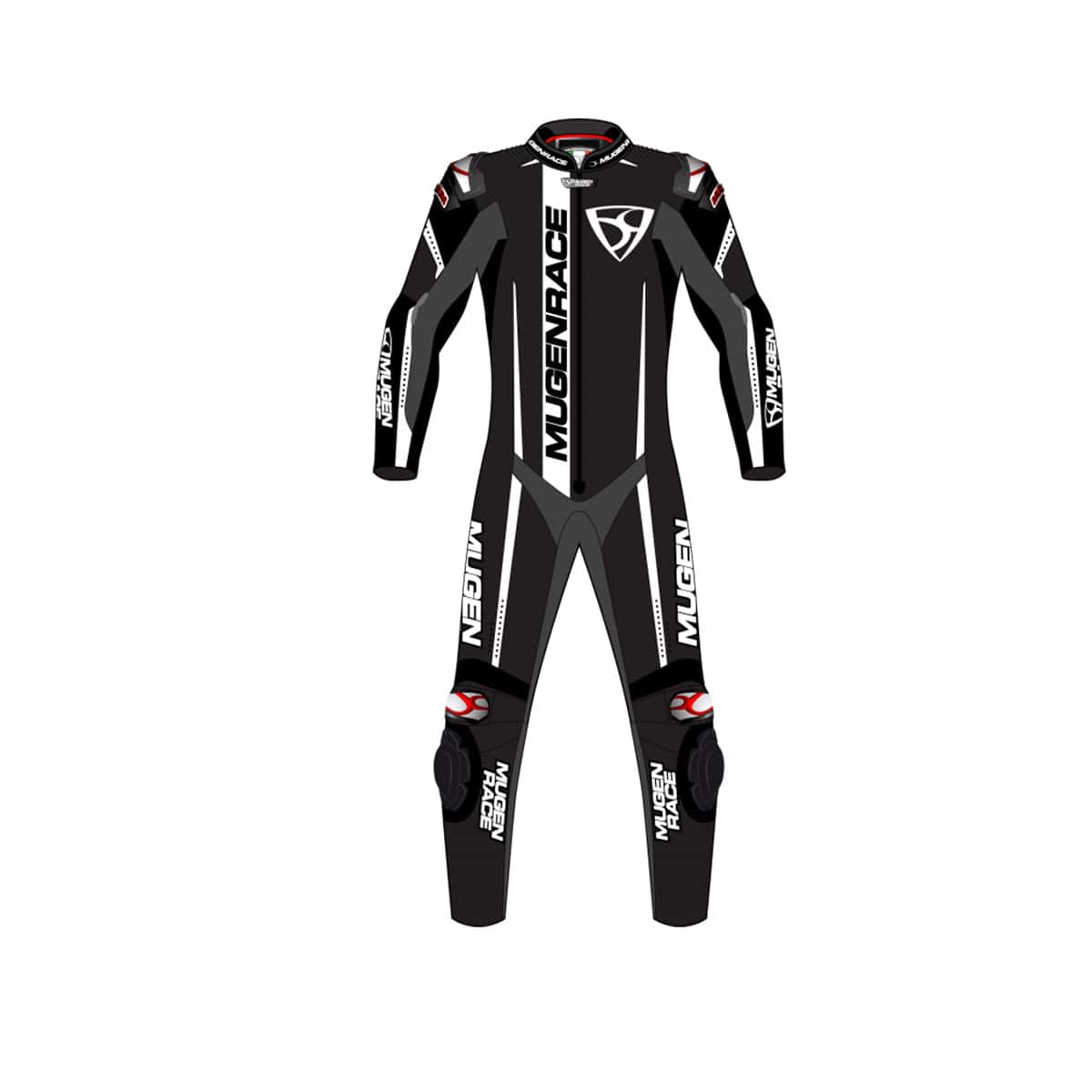 MUGENRACE LS1 MNR-1901 Traje Couro Assassino Infantil Preto Branco