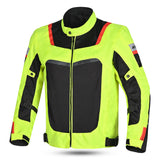 R-TECH SPIRAL MESH Moto Casacos Amarelo Preto Vermelho Fluorescente