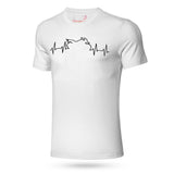 BELA Redond Gola Camiseta Homem Branca
