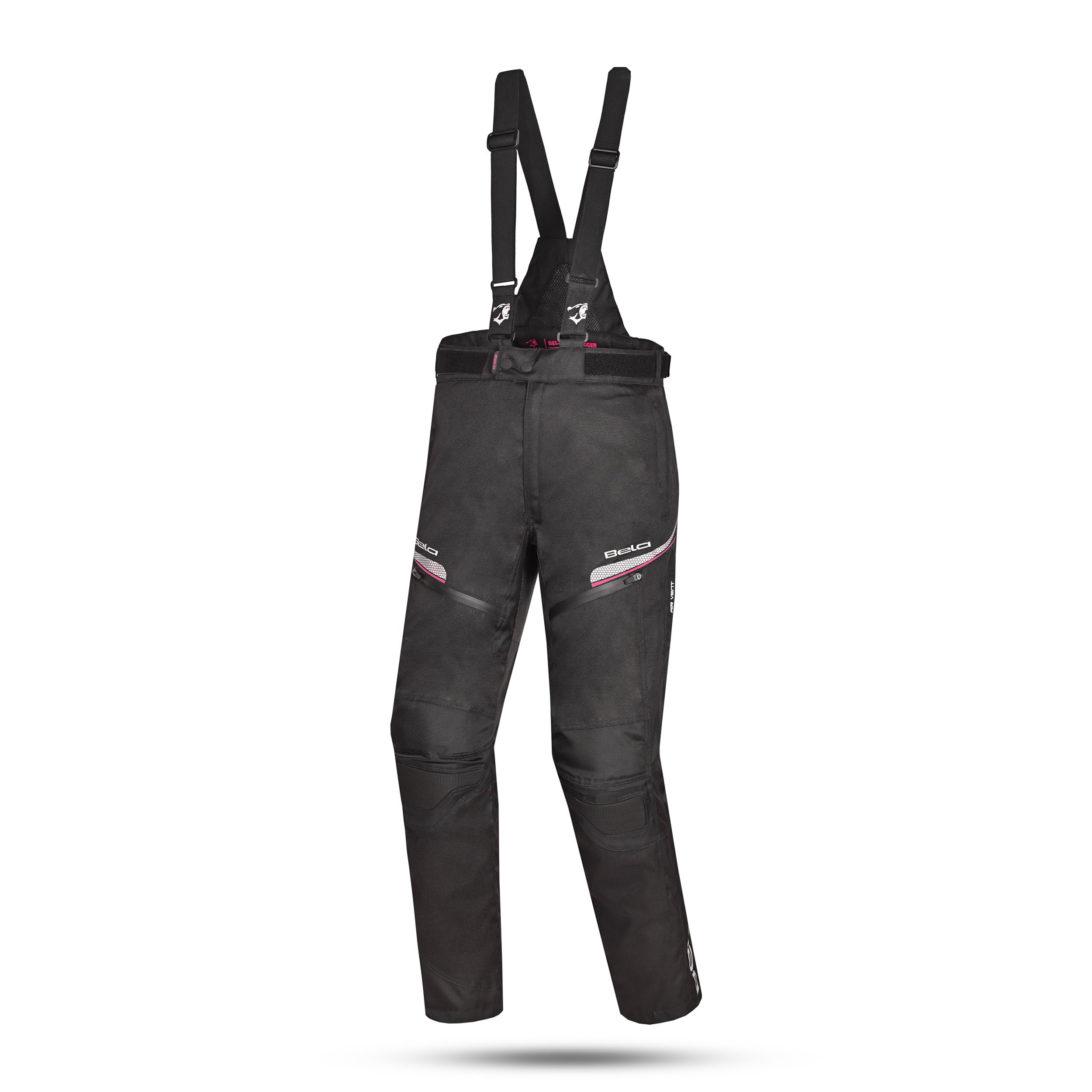 BELA CALM DIGGER Moto Textil Senhora Calcas Preto Rosa 30L