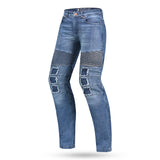 BELA PISTON Textil Denim Jeans Moto Calças Azul 34L