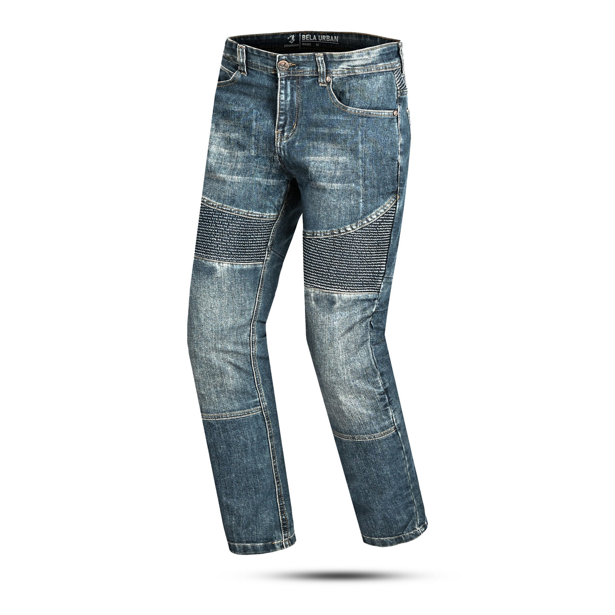 BELA URBAN Denim Jeans Moto Senhora Calcas Azul Khaki Tint