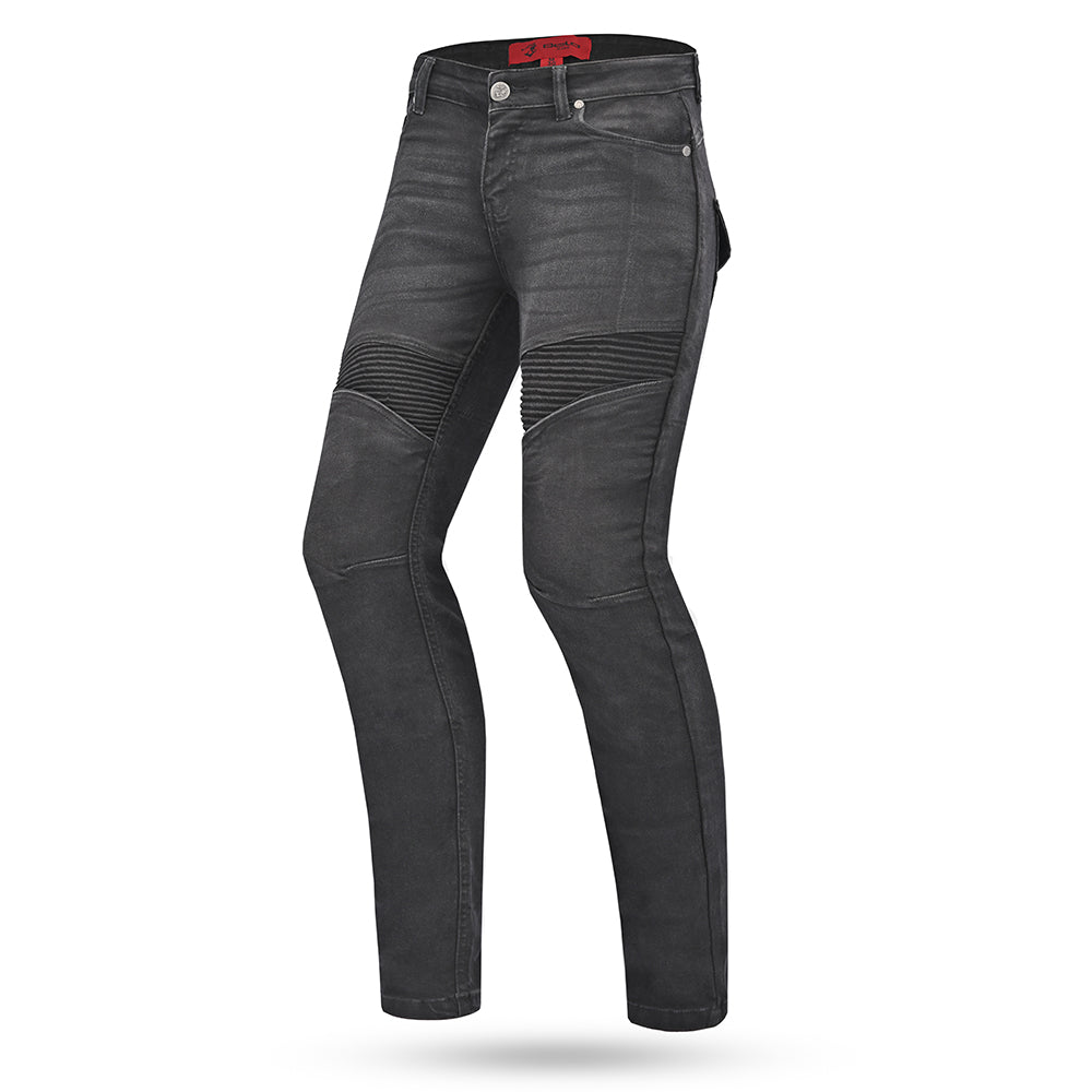 BELA ROSEKIN Denim Jeans Moto Senhora Calcas Preto