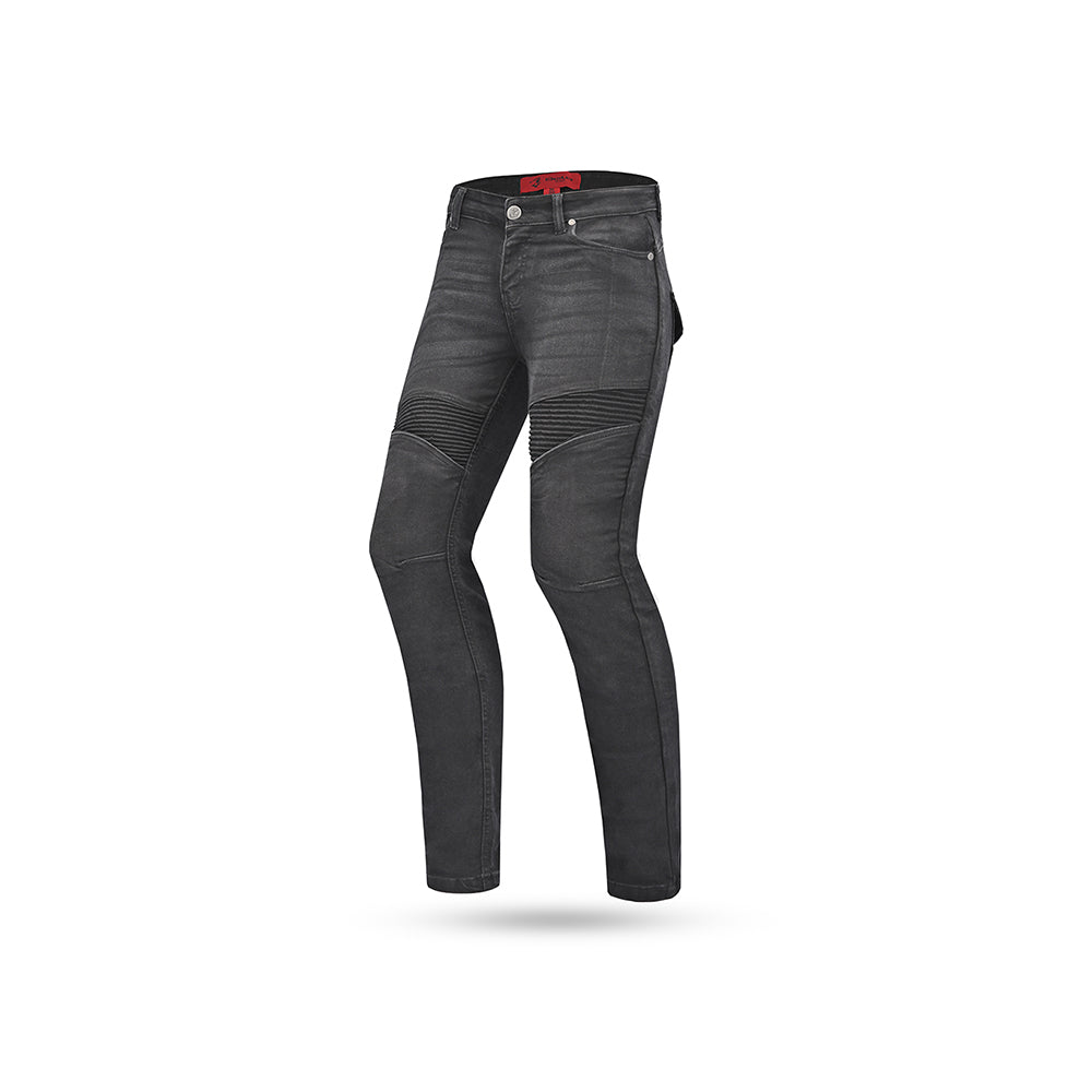 BELA ROSEKIN Denim Jeans Moto Senhora Calcas CE Vaquero Preto