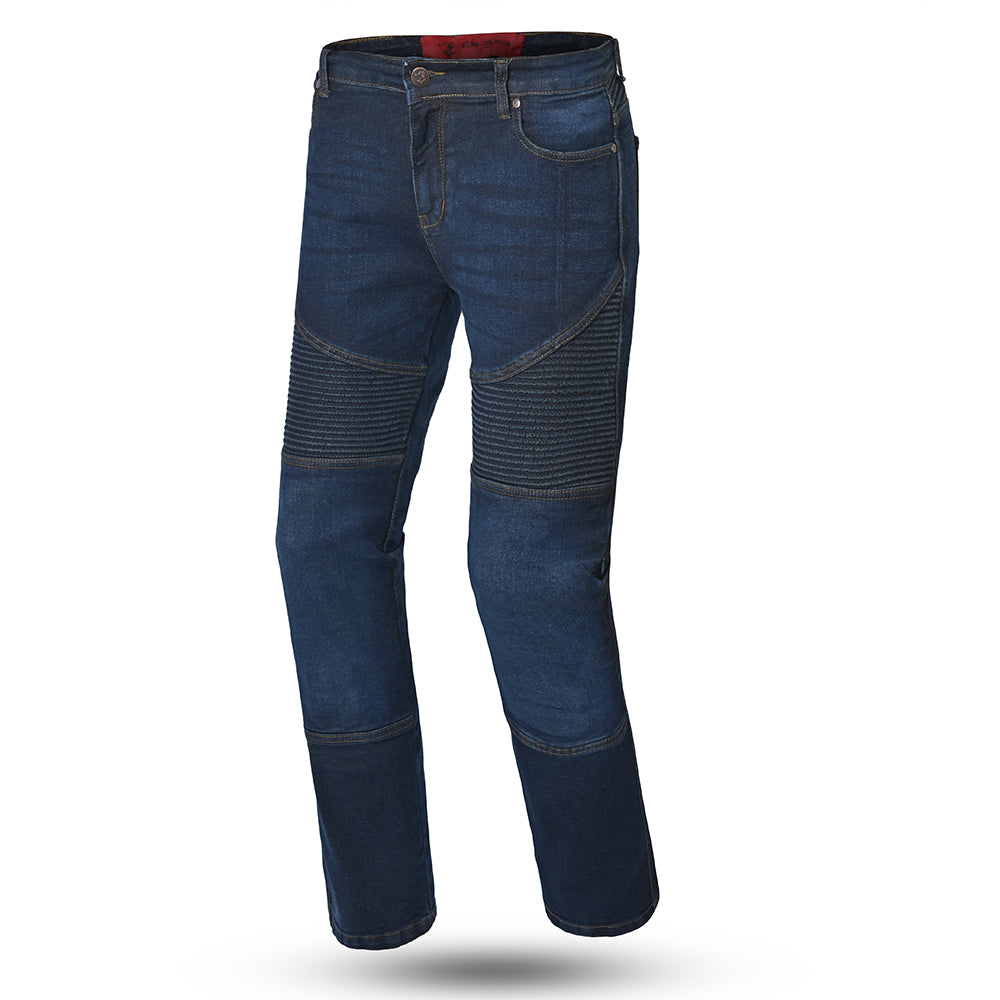 BELA URBAN Denim Jeans Moto Senhora Calcas Oscura Azul