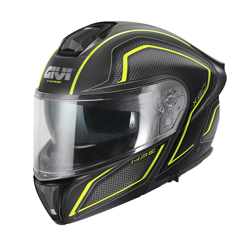 GIVI X50 HGBY HOLOGRAM MOTO DE FIBRA DE VIDRO CAPACETE MODULAR (maximo Moto)