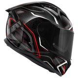 GIVI 50.8 MYSTICAL MOTO CAPACETE INTEGRAL PRETO VERMELHO TITÂNIO