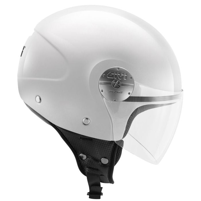 GIVI 10.7 MINI-J TOURING MOTORCYCLE DEMI-JET HELMET GLOSSY WHITE B910 – 3 – Maximomoto PT