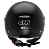 GIVI 10.7 MINI-J TURISMO MOTO DEMI-JET CAPACETE PRETO FOSCO N900