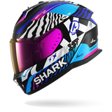 SHARK SKWAL i3 SPEED FANCY Moto Integral Capacete Preto Branco Azul