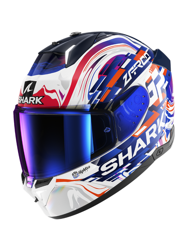 SHARK CASCO SKWAL i3 REPLICA ZARCO GP DE FCE Blanco Violeta Azul – 1 – Maximomoto PT