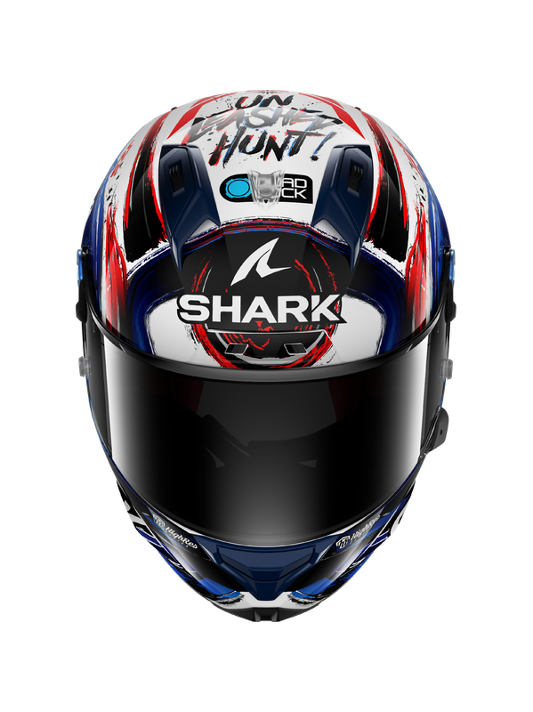 SHARK CASCO AERON-GP FIM RACING #1 FIRMA ZARCO REPLICA Blanco Negro Azul – 2 – Maximomoto PT