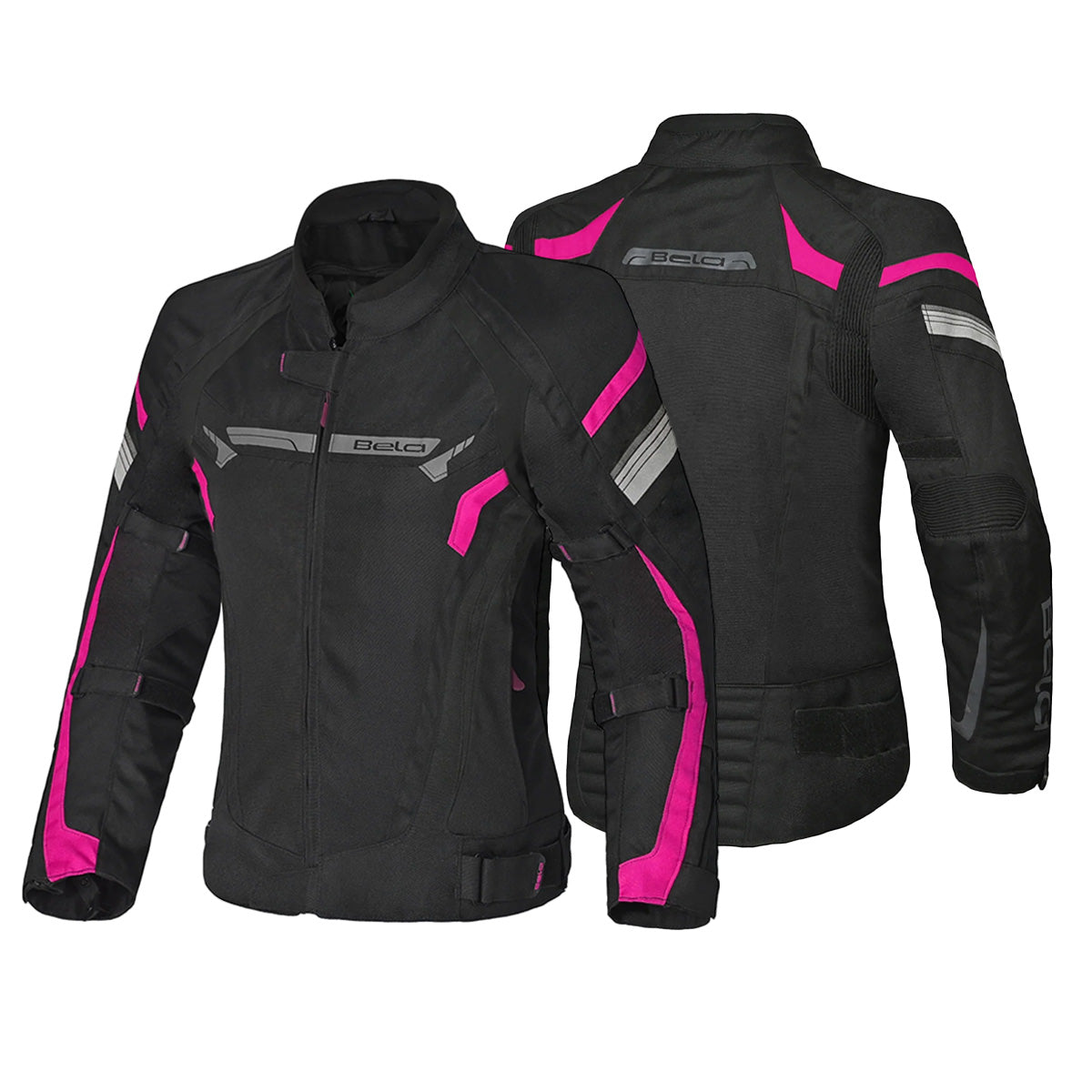 BELA HIGHLAND Senhora Moto Casaco Preto Rosa